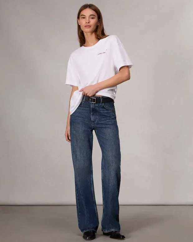 Women TShirts Rag and Bone Lucali Mica Tee White