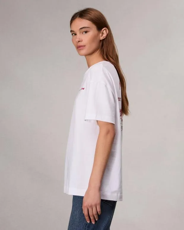 Women TShirts Rag and Bone Lucali Mica Tee White