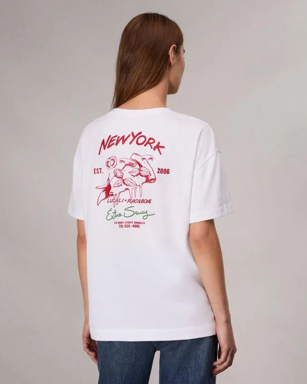 Women TShirts Rag and Bone Lucali Mica Tee White