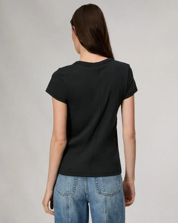 Women TShirts Rag and Bone The Slub Tee Black