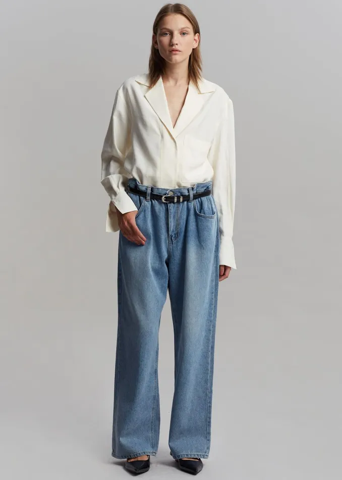 Women Talte Jeans 8211 Worn Wash The Frankie Shop Bottoms