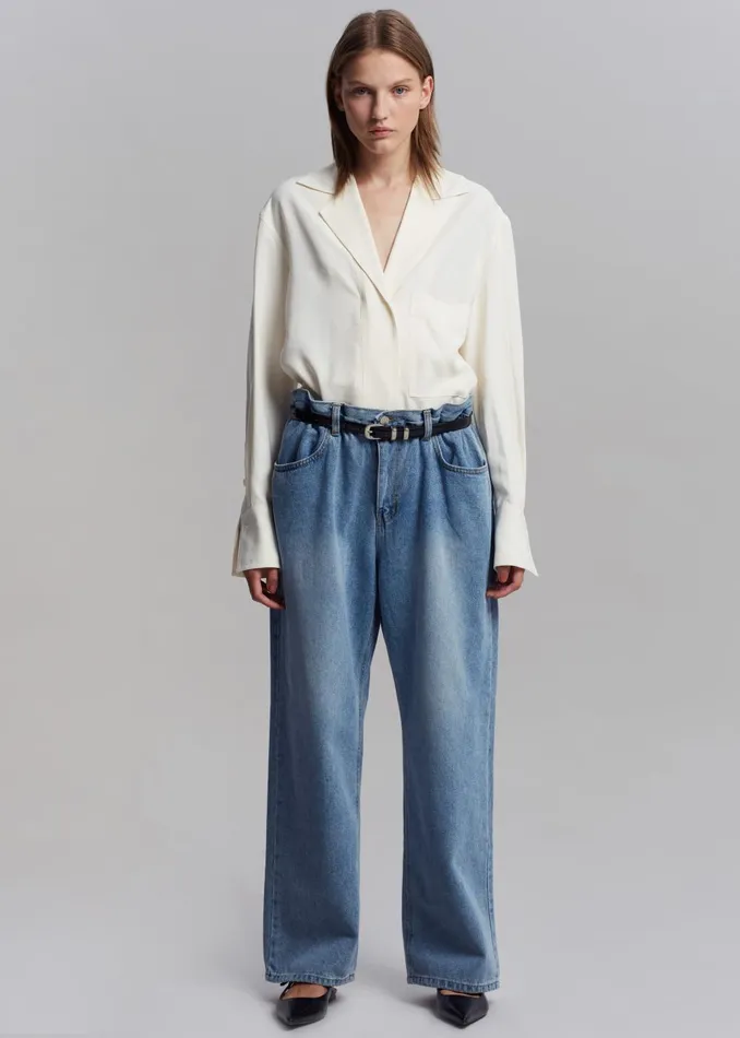 Women Talte Jeans 8211 Worn Wash The Frankie Shop Bottoms
