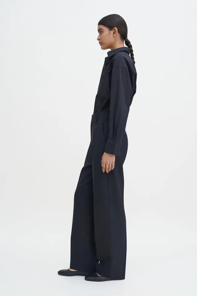 Women Tapered Trousers Black Filippa K Tailoring