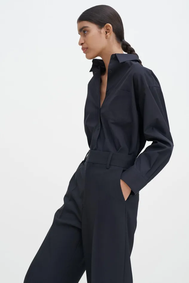 Women Tapered Trousers Black Filippa K Tailoring