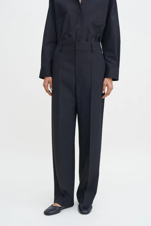 Women Tapered Trousers Black Filippa K Tailoring