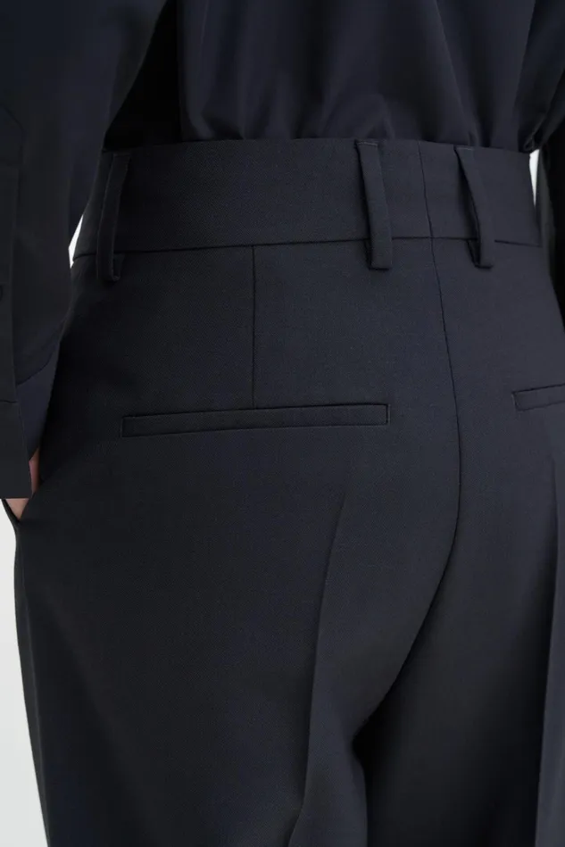 Women Tapered Trousers Black Filippa K Tailoring