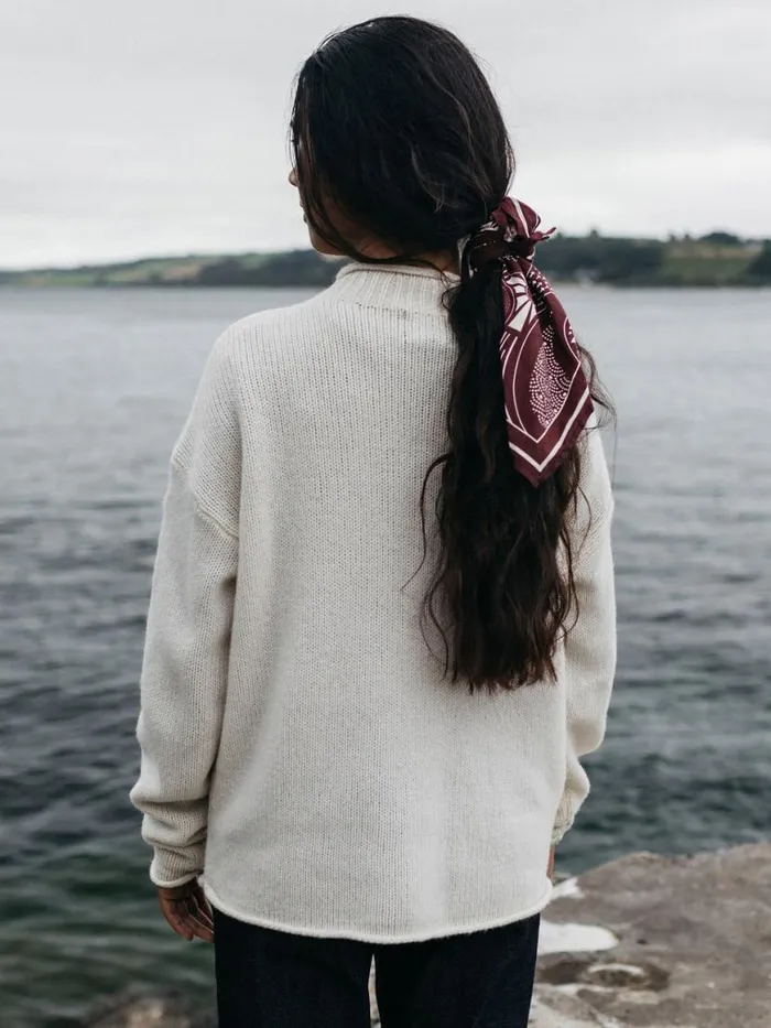 Women Taran Jumper Ecru Finisterre Knitwear