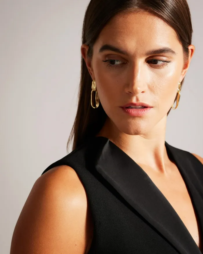 Women TILLIO 8211 Wrap Front Bodycon Dress Black Ted Baker Dresses Women TILLIO 8211 Wrap Front Bodycon Dress Black Ted Baker Dresses