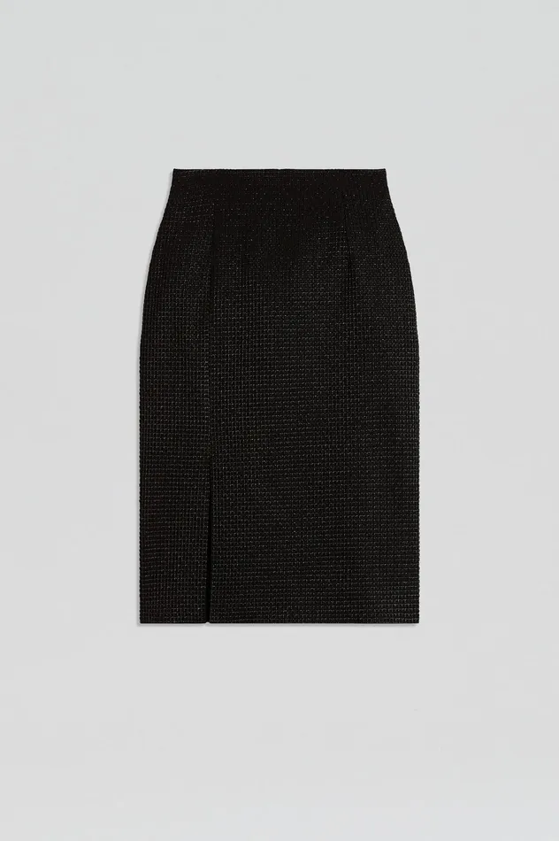 Women TINSEL GINGHAM SKIRT BLACK Dresses Scanlan Theodore Women TINSEL GINGHAM SKIRT BLACK Dresses Scanlan Theodore