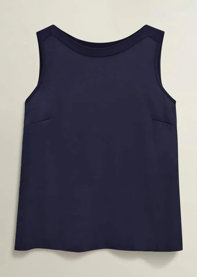 Women Tops Hobbs Trina Knitted Top Hobbs Navy