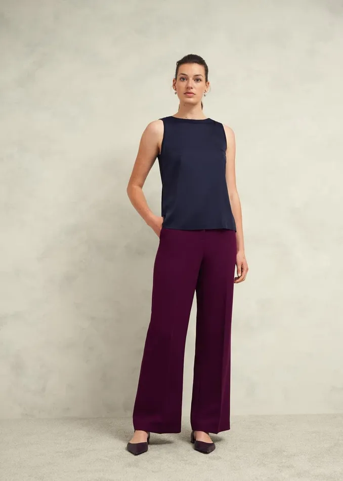 Women Tops Hobbs Trina Knitted Top Hobbs Navy