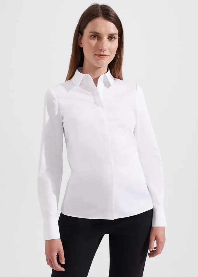 Women Tops Hobbs Victoria Shirt White