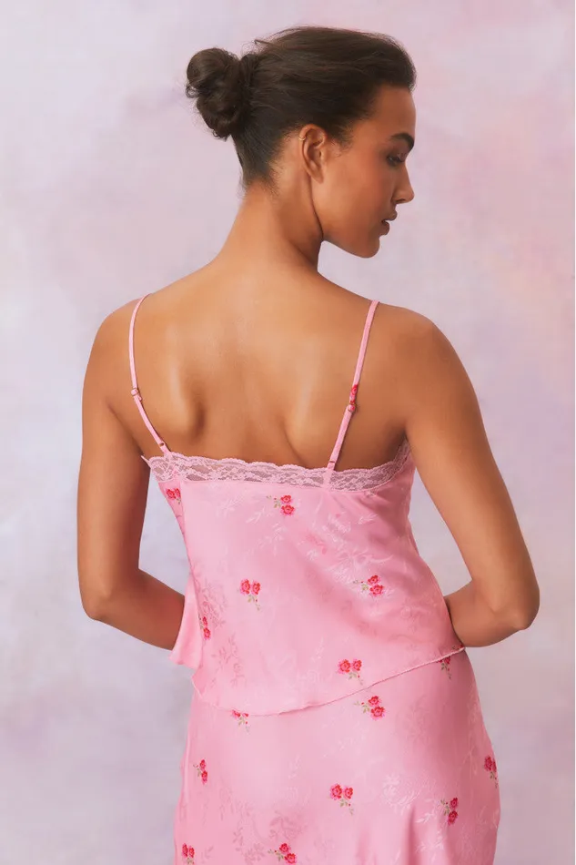 Women Tops LoveShackFancy Fox Cami Top Cherry Pink
