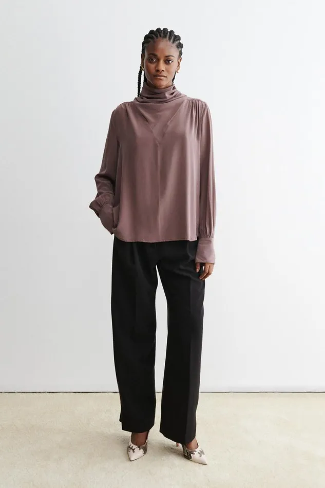 Women Tops Rachel Comey Casben Top Mauve Women Tops Rachel Comey Casben Top Mauve