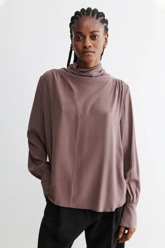 Women Tops Rachel Comey Casben Top Mauve Women Tops Rachel Comey Casben Top Mauve