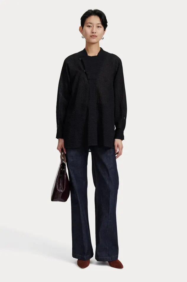 Women Tops Rachel Comey Elora Shirt Black
