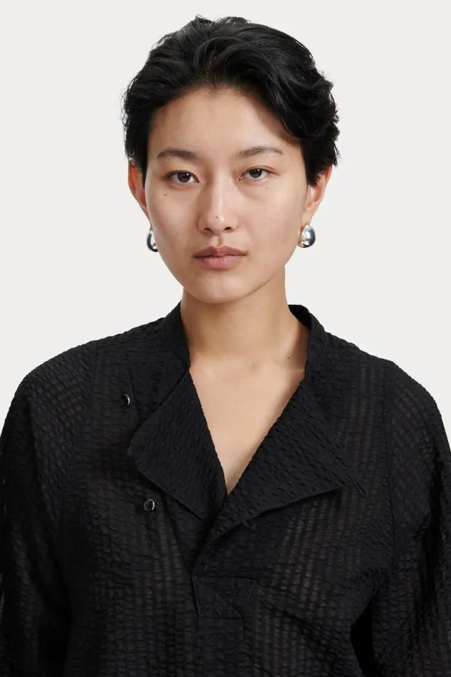 Women Tops Rachel Comey Elora Shirt Black