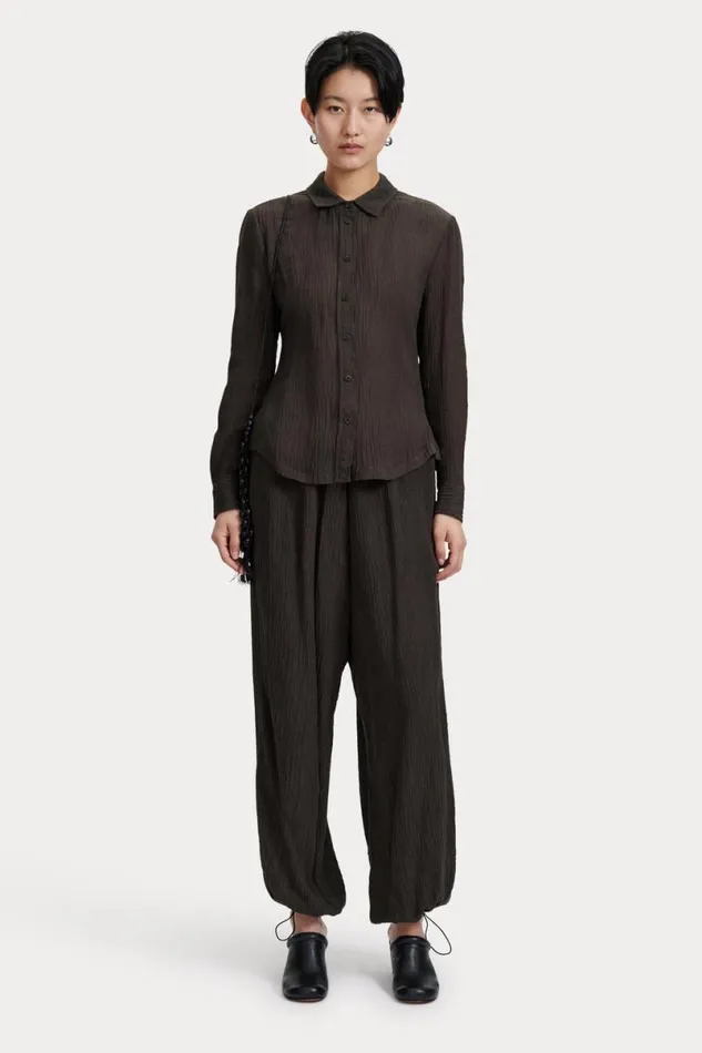 Women Tops Rachel Comey Thyme Shirt Charcoal
