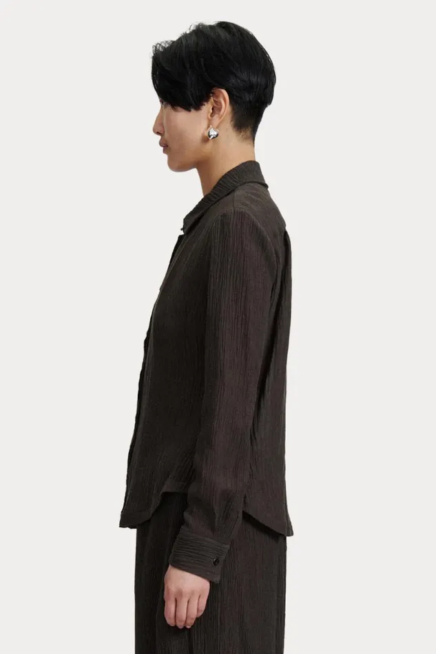 Women Tops Rachel Comey Thyme Shirt Charcoal