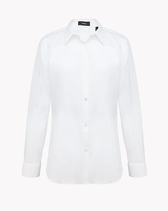 Women Tops Theory Classic Shirt White