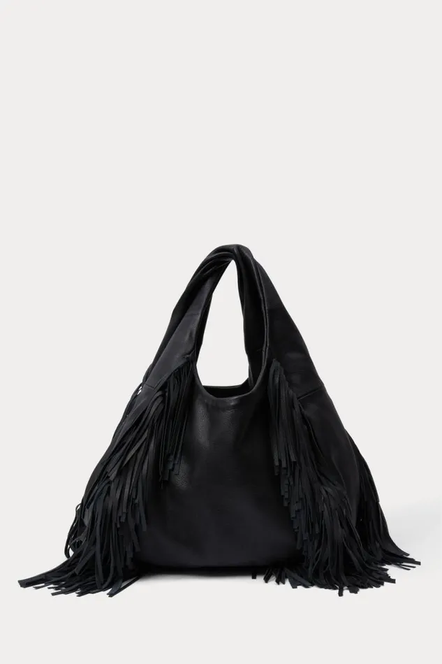 Women Totes Rachel Comey Harley Fringe Bag Black
