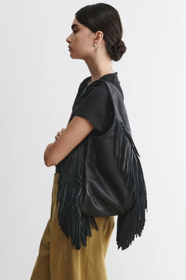 Women Totes Rachel Comey Harley Fringe Bag Black Women Totes Rachel Comey Harley Fringe Bag Black