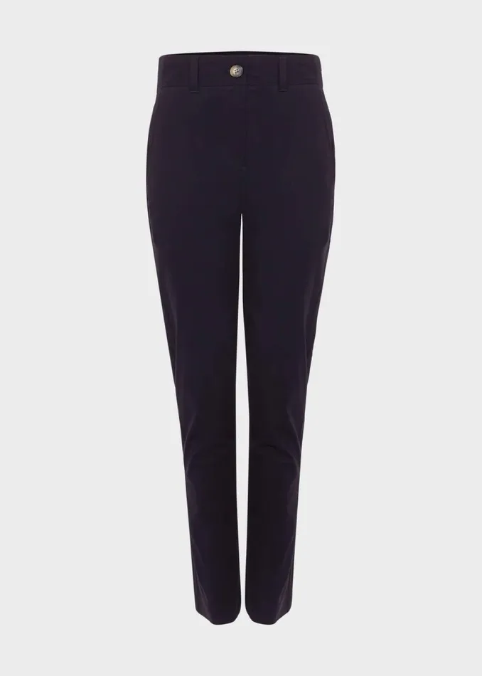 Women Trousers Hobbs Calla Chino Navy
