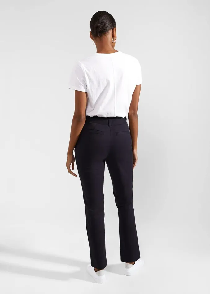 Women Trousers Hobbs Calla Chino Navy