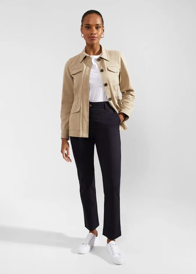 Women Trousers Hobbs Calla Chino Navy
