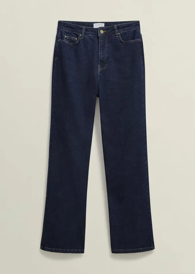 Women Trousers Hobbs Hadden Wide Jeans Indigo