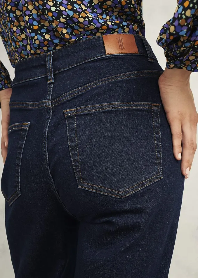 Women Trousers Hobbs Hadden Wide Jeans Indigo