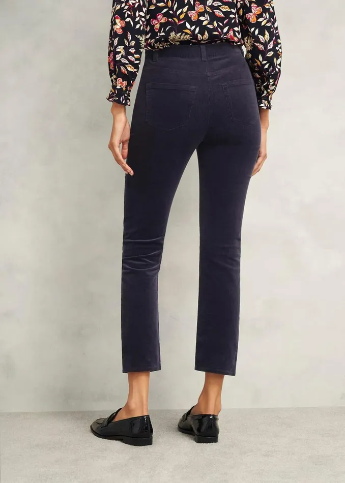 Women Trousers Hobbs Hampstead Cord Trousers Navy