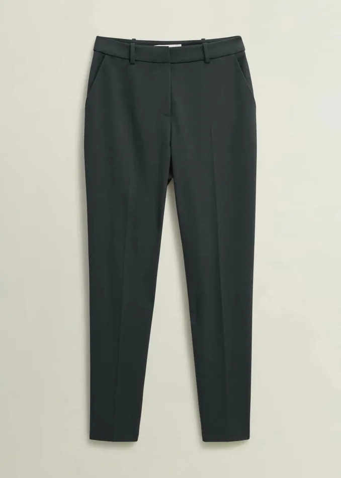 Women Trousers Hobbs Linda Tapered Trousers Deep Pine Green
