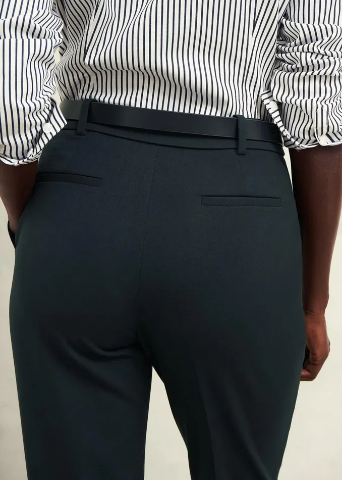 Women Trousers Hobbs Linda Tapered Trousers Deep Pine Green