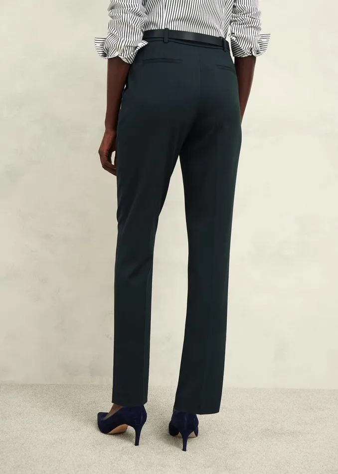 Women Trousers Hobbs Linda Tapered Trousers Deep Pine Green
