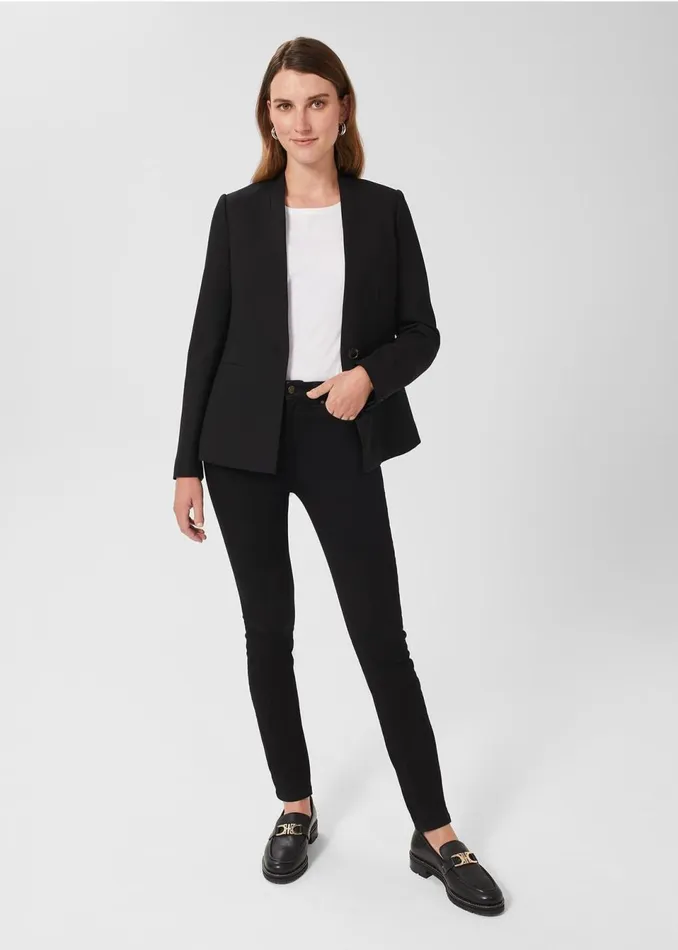 Women Trousers Hobbs Petite Gia Sculpting Jeans Black