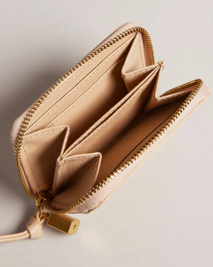 Women WESMIN 8211 Padlock Small Leather Purse Taupe Ted Baker Purses and Cardholders Women WESMIN 8211 Padlock Small Leather Purse Taupe Ted Baker Purses and Cardholders
