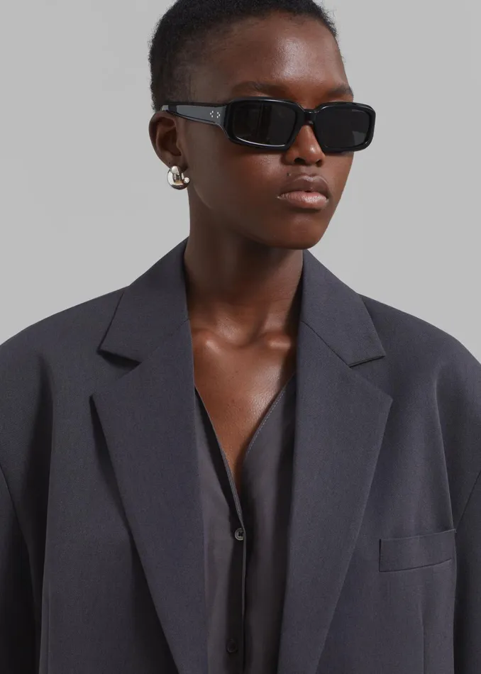 Women Wilma Blazer 8211 Charcoal The Frankie Shop Outerwear