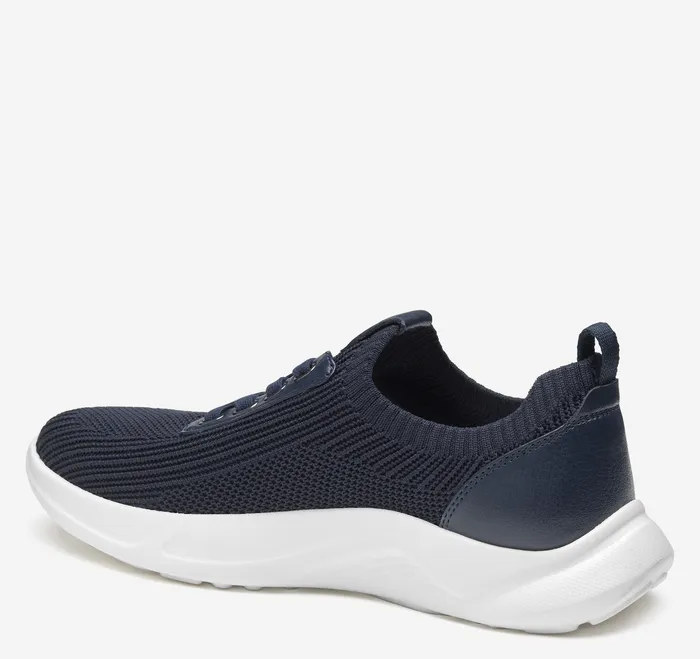 Women Women8217s Shoes Johnston and Murphy Escape Knit LaceUp Navy Knit