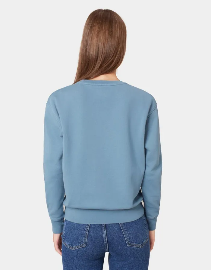 Women Women Classic Organic Crew Limestone Grey Colorful Standard Crewneck Sweatshirts