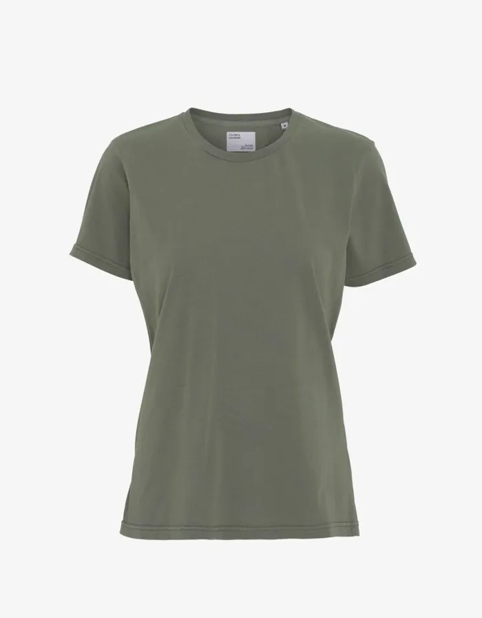 Women Women Light Organic Tee Dusty Olive Colorful Standard TShirts