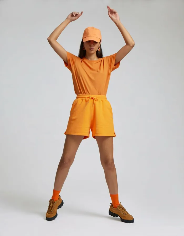 Women Women Organic Sweatshorts Polar Blue Colorful Standard Shorts