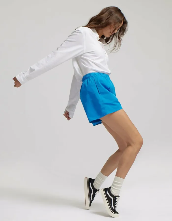 Women Women Organic Twill Shorts Cloudy Grey Colorful Standard Shorts