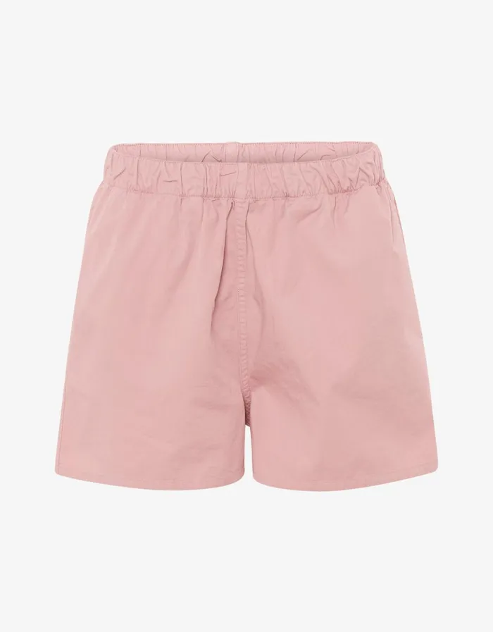 Women Women Organic Twill Shorts Faded Pink Colorful Standard Shorts