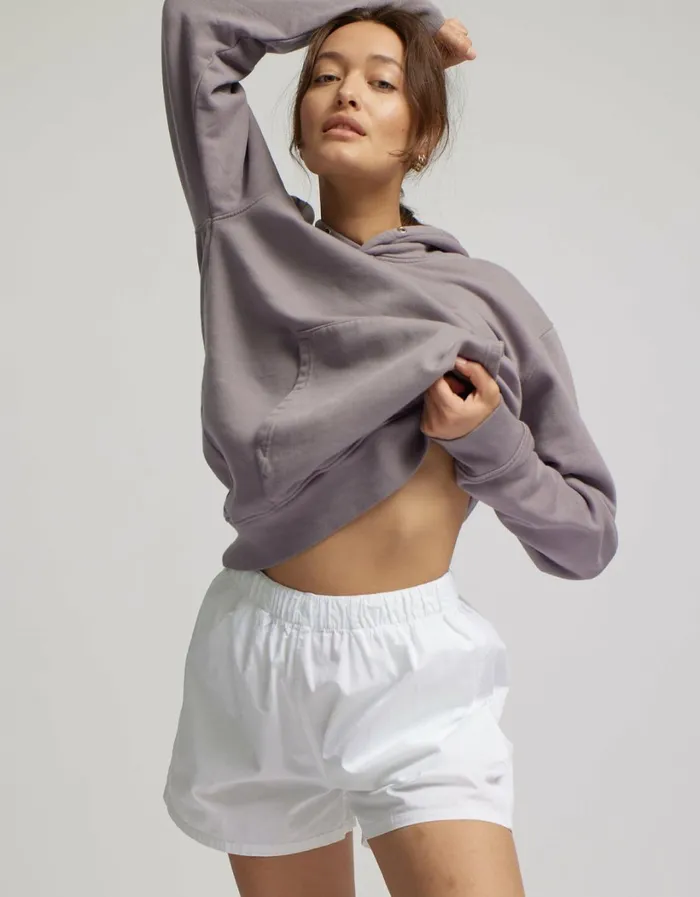 Women Women Organic Twill Shorts Optical White Colorful Standard Shorts