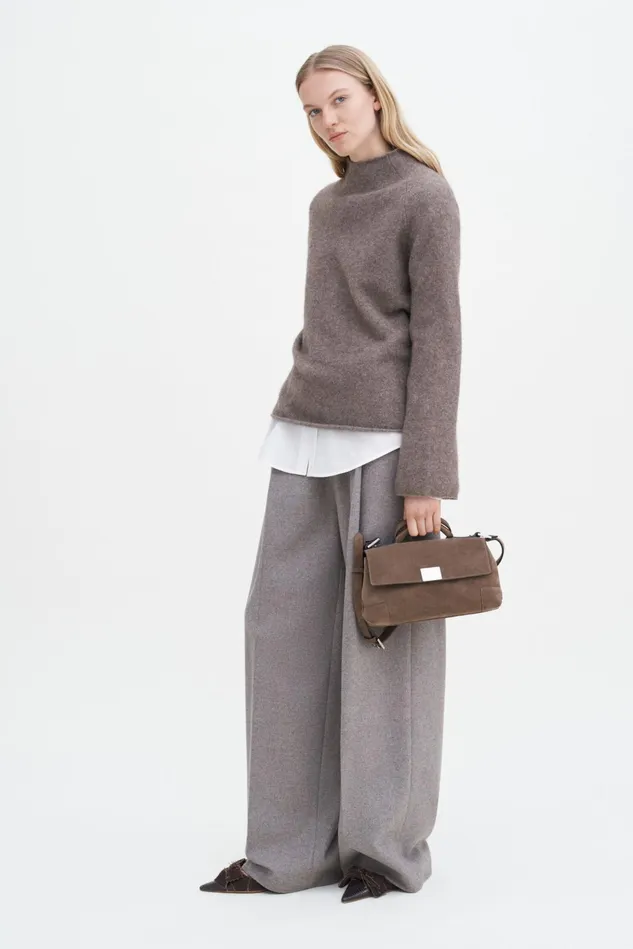 Women Wool Yak Sweater Driftwood Filippa K Knitwear