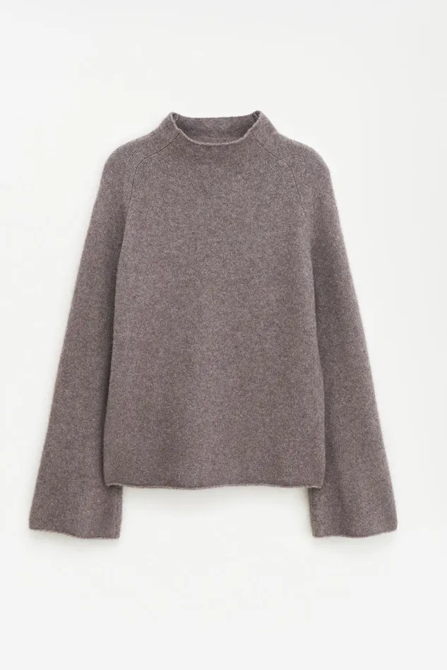 Women Wool Yak Sweater Driftwood Filippa K Knitwear