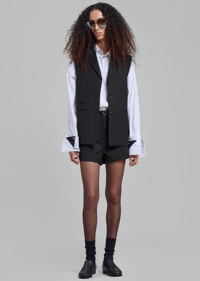 Women Xandra Vest 8211 Black The Frankie Shop Outerwear