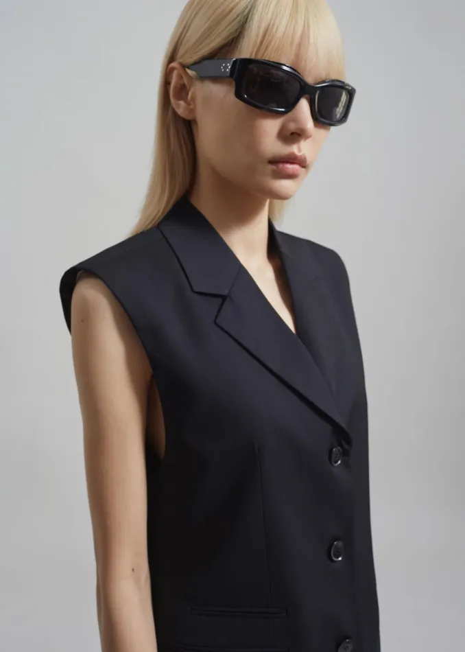 Women Xandra Vest 8211 Black The Frankie Shop Outerwear