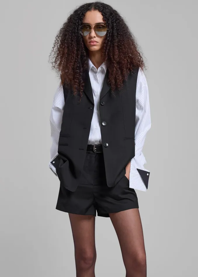 Women Xandra Vest 8211 Black The Frankie Shop Outerwear